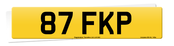 Registration number 87 FKP